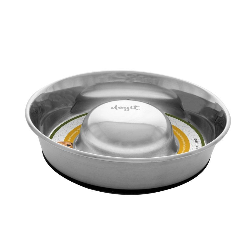 Slow feeder best sale metal dog bowl