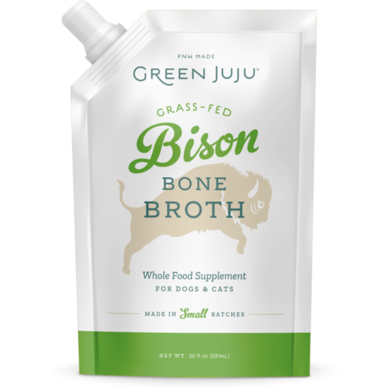 Green Juju Dog/Cat Bone Broth Bison 20oz