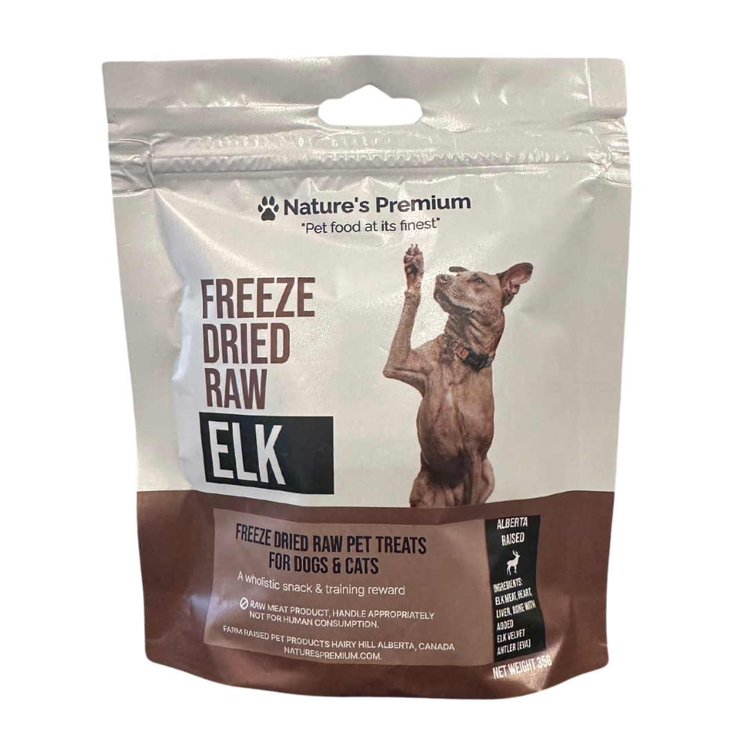 Nature's Premium Freeze Dried Elk Treats 35 g