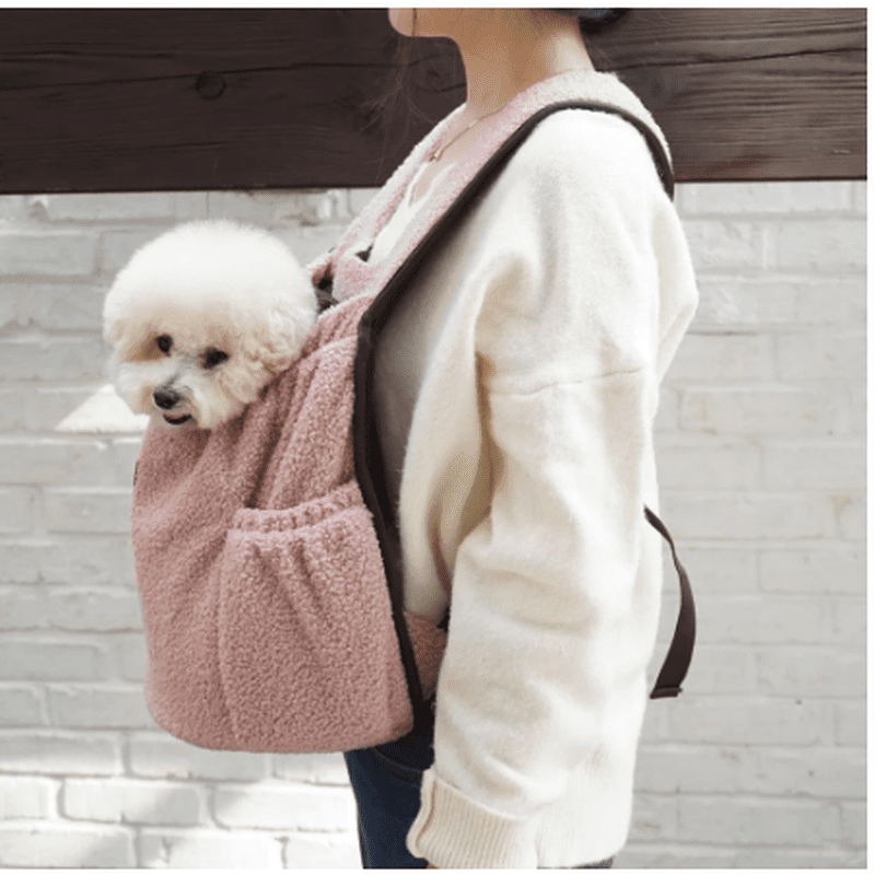 Front carry outlet dog pouch