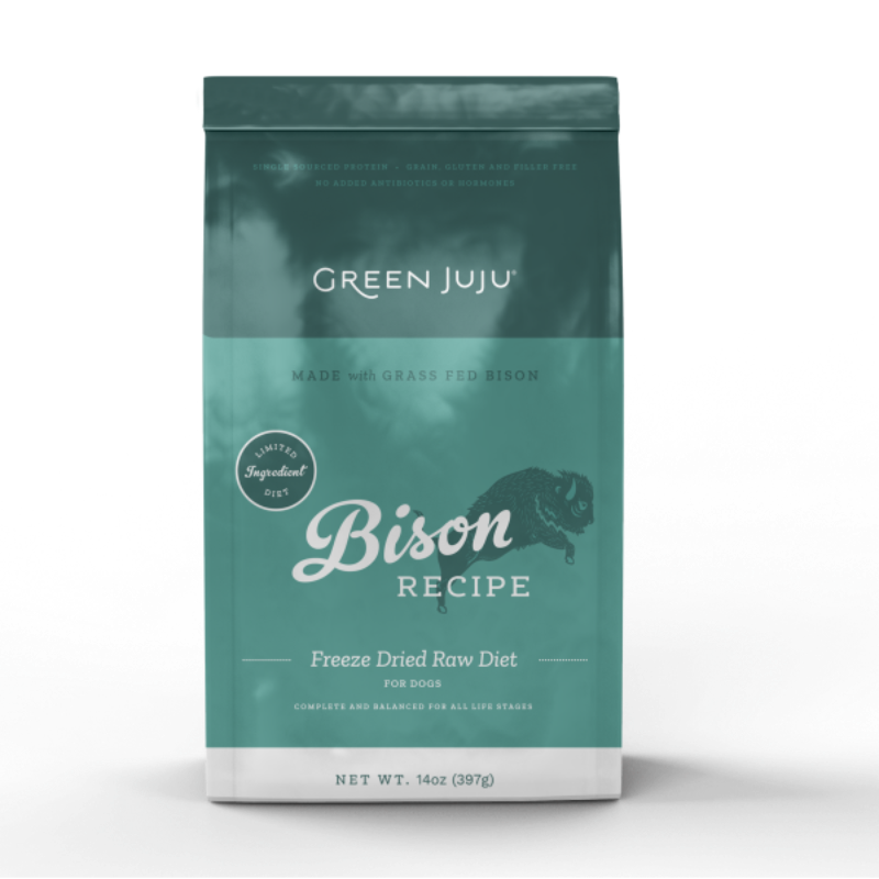 Green JuJu Dog Freeze Dried Raw Bison 14oz