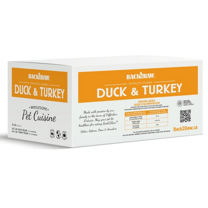 Back2Raw Complete Combo Turkey/Duck Blend 12lb