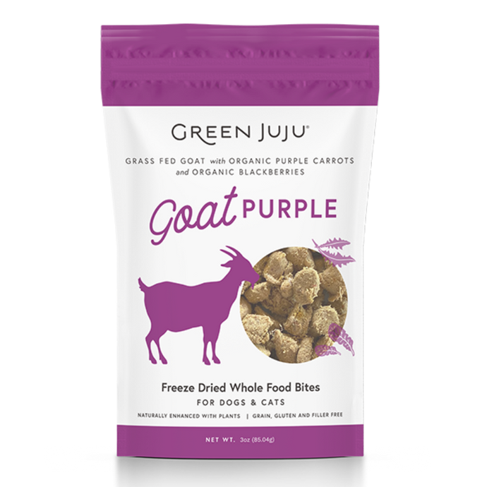 Green JuJu Dog/Cat Whole Food Bites Goat 3oz