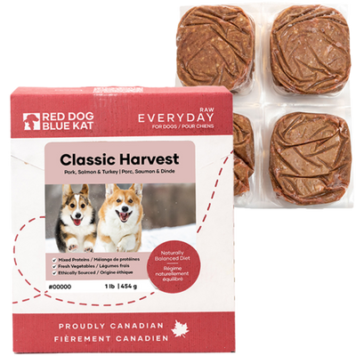 Red Dog Blue Kat Dog Everyday Raw Classic Harvest 4x.25 - 1lb