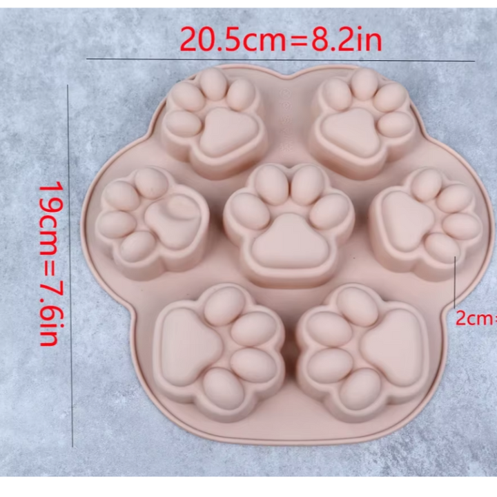 Paw Shaped Paw Print Treat Mold