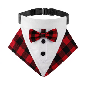 Gentleman's Tux Bandana - Plaid