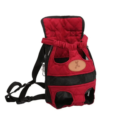 Red Canvas Front Carry Pet Pack