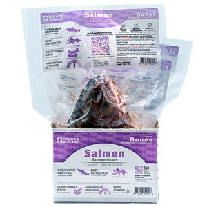 RDBK Raw Bones Salmon Heads 0.8lb