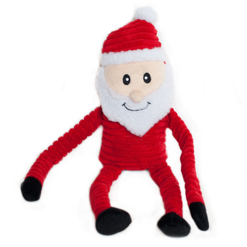 ZippyPaws Holiday Crinkle Santa Large