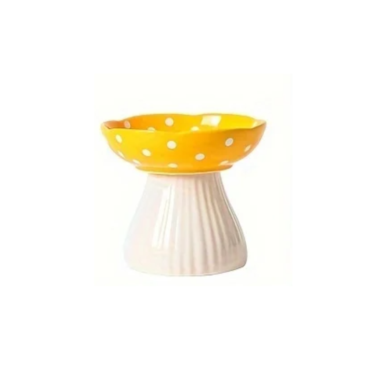 Toadstool Ceramic Pet Bowl