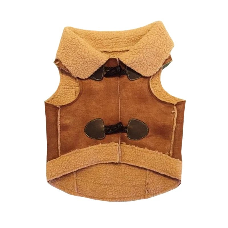 Suede Cashmere Vest for Fashionable Dog