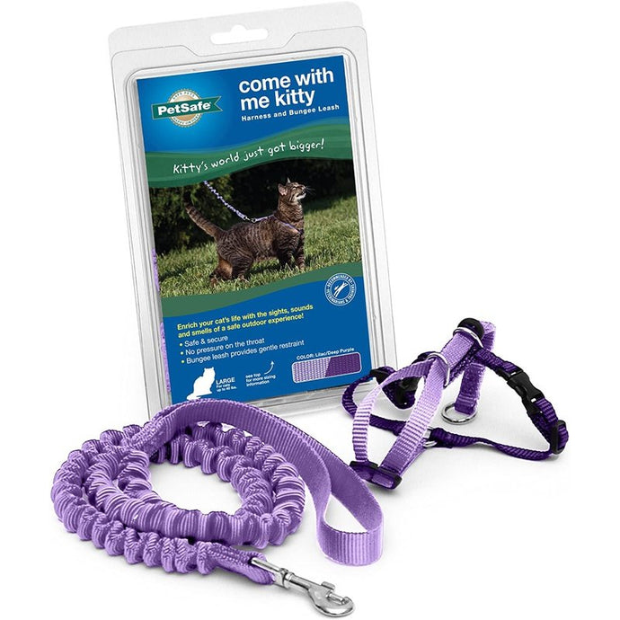 Premier Pet Come With Me Kitty - Harness & Bungee Leash Set - 4 Colors