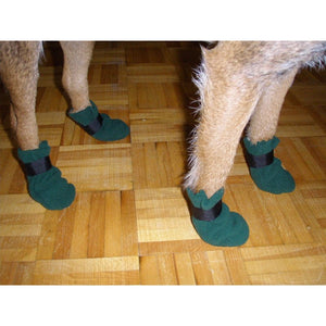 Black Turtle Fleece Booties