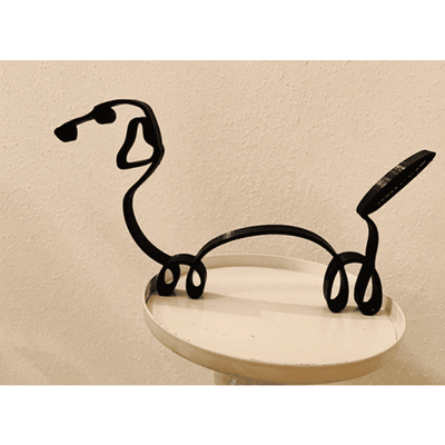 Minimalist Art Sculpture Dachshund