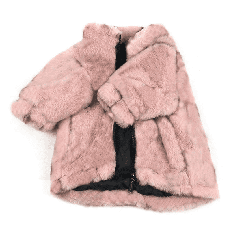 Luxury Faux Fur Coat - 2 colors – Poochie Moochie Pet Store