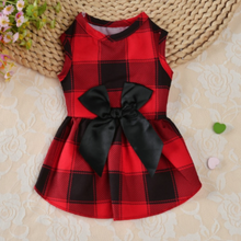 Festive Dress Plaid w/Bow