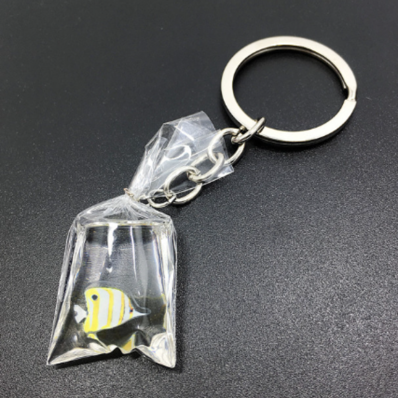 Keychain on outlet bag