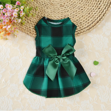 Festive Dress Plaid w/Bow